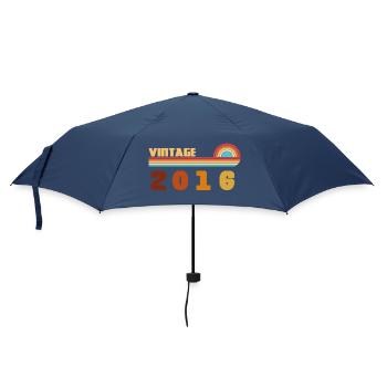 10 Year Old Black Gold Tee born 2016 - Umbrella (small) - navy - Front