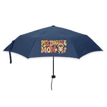 Pekingese Mom - Peke Dog Mom Lap Dog Lion Dog - Umbrella (small) - navy - Front