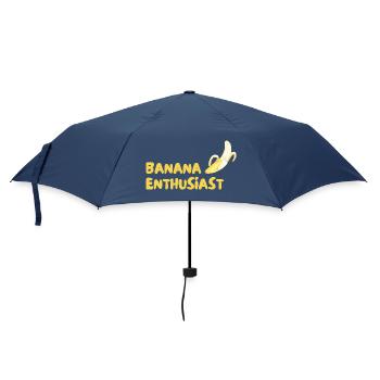 Banana Enthusiast Logo - Regenschirm (klein) - Navy - Vorne