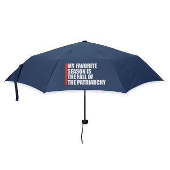 My favorite season is the fall of the patriarchy - Regenschirm (klein) - Navy - Vorne