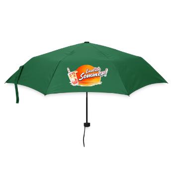 Enfin, graphique de la boisson Summer Sun - Parapluie standard - vert bouteille - Devant