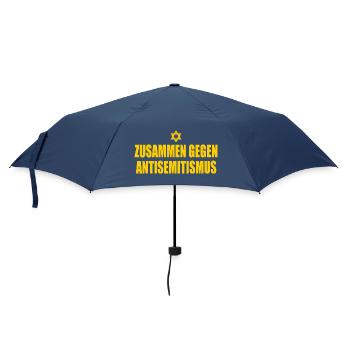 Zusammen Gegen antisemitismus  - Regenschirm (klein) - Navy - Vorne