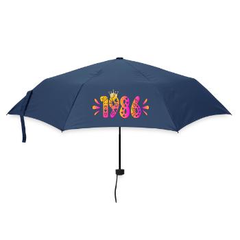 Birthday 1986 Birthday Crown - Umbrella (small) - navy - Front