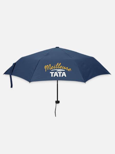 Väterlicher Ausdruck Design TATA Mutter - Regenschirm (klein) - Navy