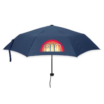 Rio logo Vintage Sunset - Parapluie standard - marine - Devant