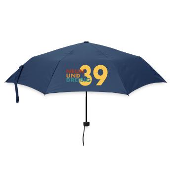 39. Geburtstag Retro Geschenkidee - Regenschirm (klein) - Navy - Vorne