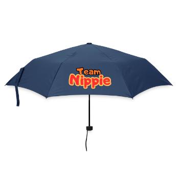 Team Nippie - Regenschirm (klein) - Navy - Vorne