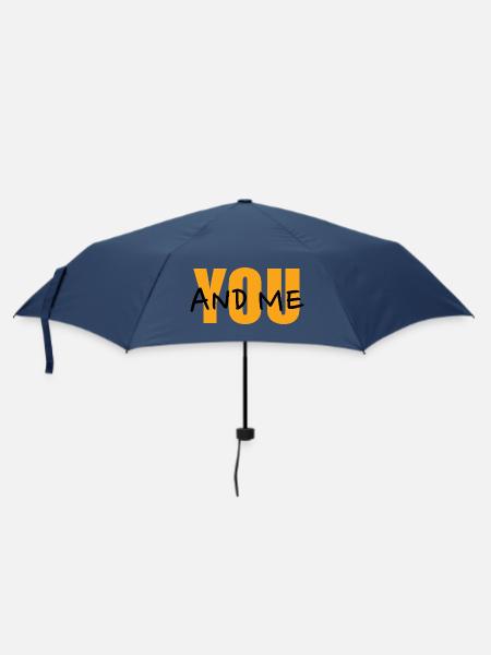 YOU ... and me. - Regenschirm (klein) - Navy