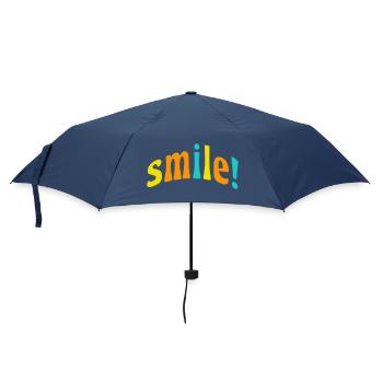 Smile! - Umbrella (small) - navy - Front