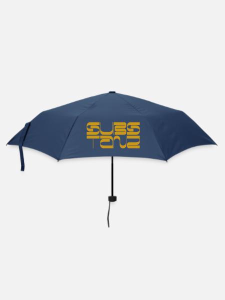 SubS Tanz Gold - Regenschirm (klein) - Navy