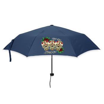 Totenköpfe - Regenschirm (klein) - Navy - Vorne
