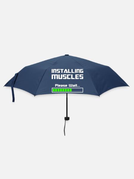 Installing Muskeln Muskulatur installieren - Regenschirm (klein) - Navy