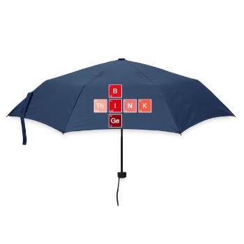 Think Big (Rot) - Regenschirm (klein) - Navy - Vorne