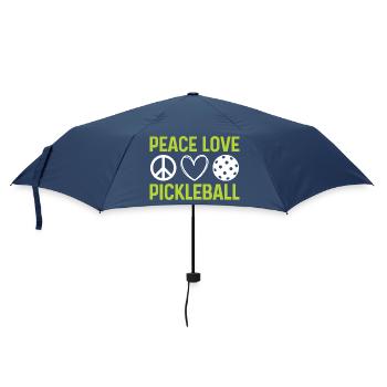 Peace Love Pickleball - Umbrella (small) - navy - Front