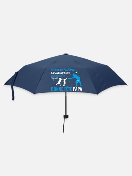 Bonne fete papa bleu ciel - Parapluie standard - marine