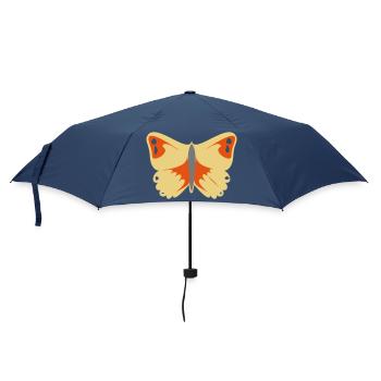 Beau papillon (illustration vectorielle) - Parapluie standard - marine - Devant