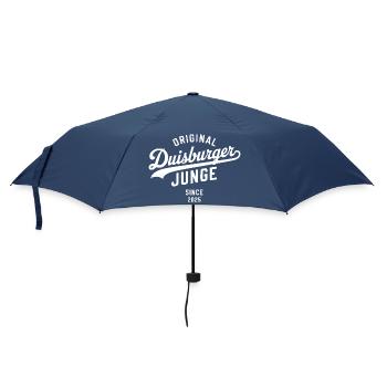 Echter Duisburger Hoodie Shirt Duisburg Tasse - Regenschirm (klein) - Navy - Vorne