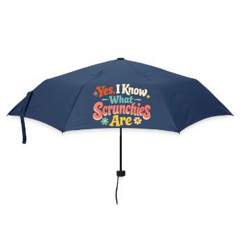 Yes, I Know Scrunchies | Girl Dad - Umbrella (small) - navy - Front