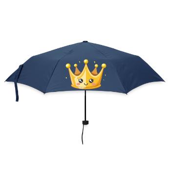 Illustration de la couronne d’or de Kawaii - Parapluie standard - marine - Devant