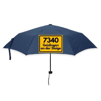 ALTE POSTLEITZAHL PLZ 7340 GEISLINGEN STEIGE RETRO - Regenschirm (klein) - Navy - Vorne