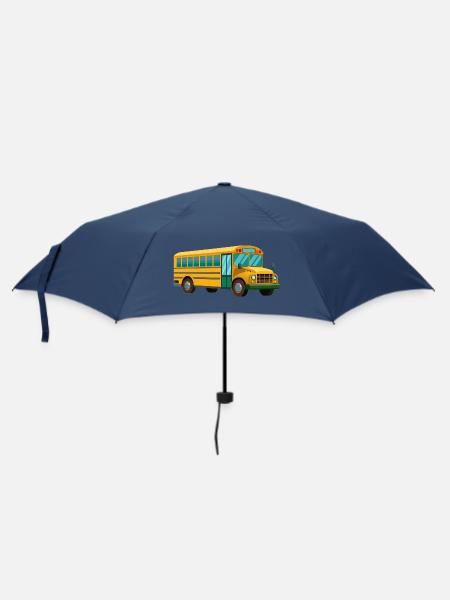 Schulbus - Regenschirm (klein) - Navy