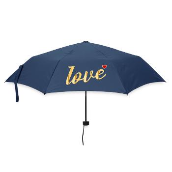MESSAGE D’AMOUR EN FORME DE CŒUR - Parapluie standard - marine - Devant