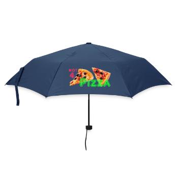 Hot 4 Pizza 🍕 Pizza Theme Klamotte für Liebhaber - Regenschirm (klein) - Navy - Vorne