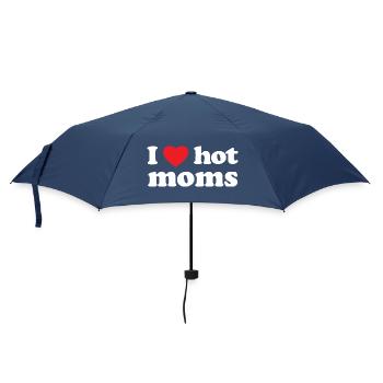 I love hot Moms - Regenschirm (klein) - Navy - Vorne