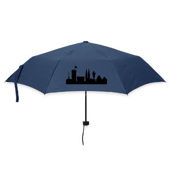 Bielefeld Skyline - Regenschirm (klein) - Navy - Vorne