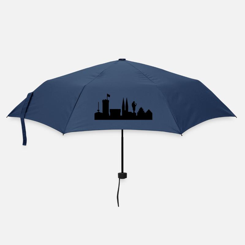 Bielefeld Skyline - Regenschirm (klein) - Navy