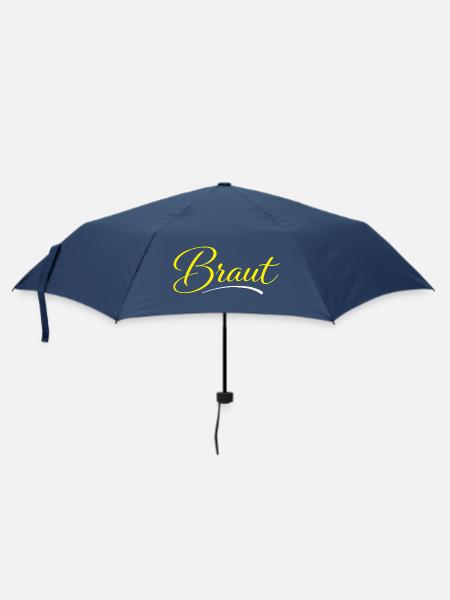 Braut - Regenschirm (klein) - Navy