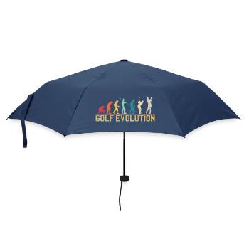 Golf Evolution Silhouette Design - Regenschirm (klein) - Navy - Vorne