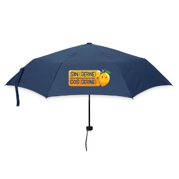 Mathematik mathematisch Mathe Mathematiker - Regenschirm (klein) - Navy - Vorne
