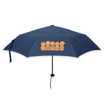Biscuits en pain d’épices pour hommes, femmes et enfants - Parapluie standard - marine - Devant