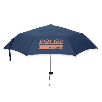Geschenk für Gutachter - Regenschirm (klein) - Navy - Vorne