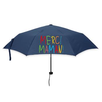 MERCI MAMAN ENFANTS - MÈRE - FAMILLE - Parapluie standard - marine - Devant