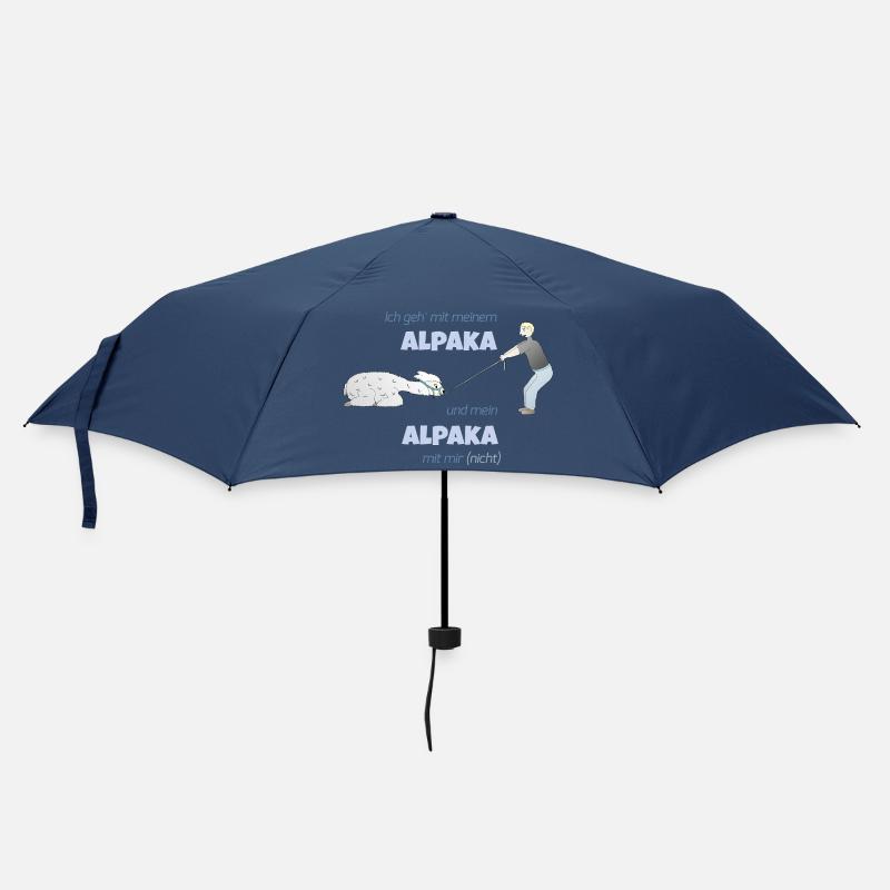 Alpakawanderung - Regenschirm (klein) - Navy