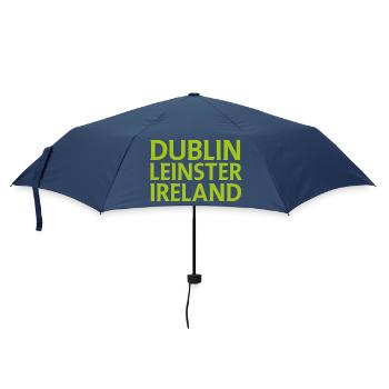 Dublin – Irland Textdesign - Regenschirm (klein) - Navy - Vorne