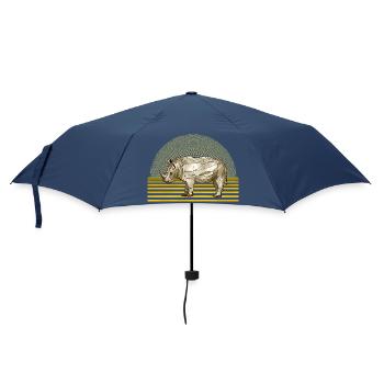 rhinocéros - Parapluie standard - marine - Devant