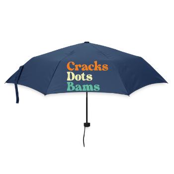 Fissures Points Bams Carreaux de Mahjong Amant - Parapluie standard - marine - Devant