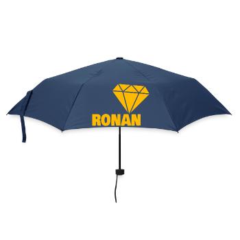 Ronan als Diamant - Regenschirm (klein) - Navy - Vorne