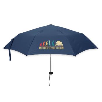 Motocross Evolution Silhouette Design - Regenschirm (klein) - Navy - Vorne