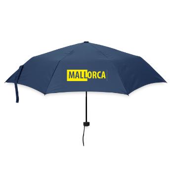 MALLorca im Kasten (gelb) - Regenschirm (klein) - Navy - Vorne
