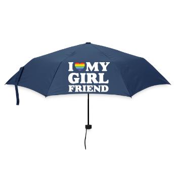 J’aime ma copine - LGBTQ - Parapluie standard - marine - Devant