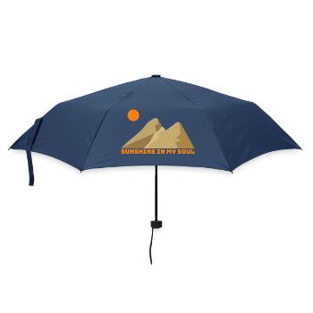 Sunshine soul in the mountains - Umbrella (small) - navy - Front