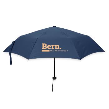 Bern Koordinaten - Regenschirm (klein) - Navy - Vorne