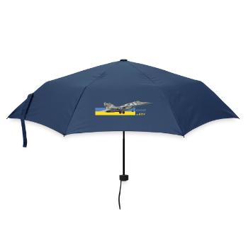 UKRAINE: Ghost Of Kyiv Fighter Jet - Umbrella (small) - navy - Front