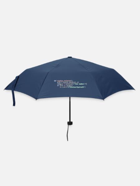 Python Russisches Roulette - Regenschirm (klein) - Navy