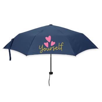 Love Yourself T-Shirt | Self Love Tee - Umbrella (small) - navy - Front
