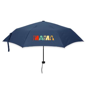 Mama Mechanic Retro Silhouette Typography - Umbrella (small) - navy - Front